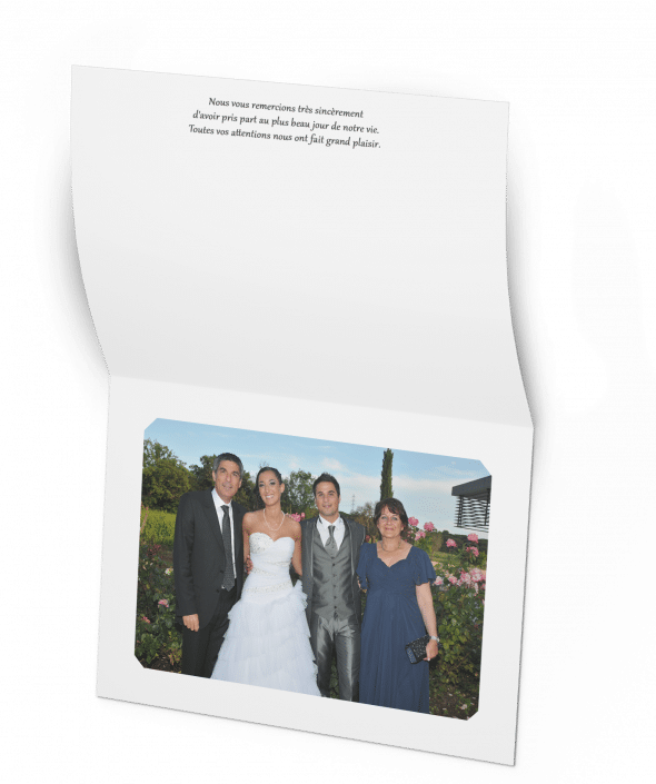 Remerciement photo mariage Remerciement photo mariage