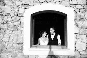 Photo des mariés à Nice